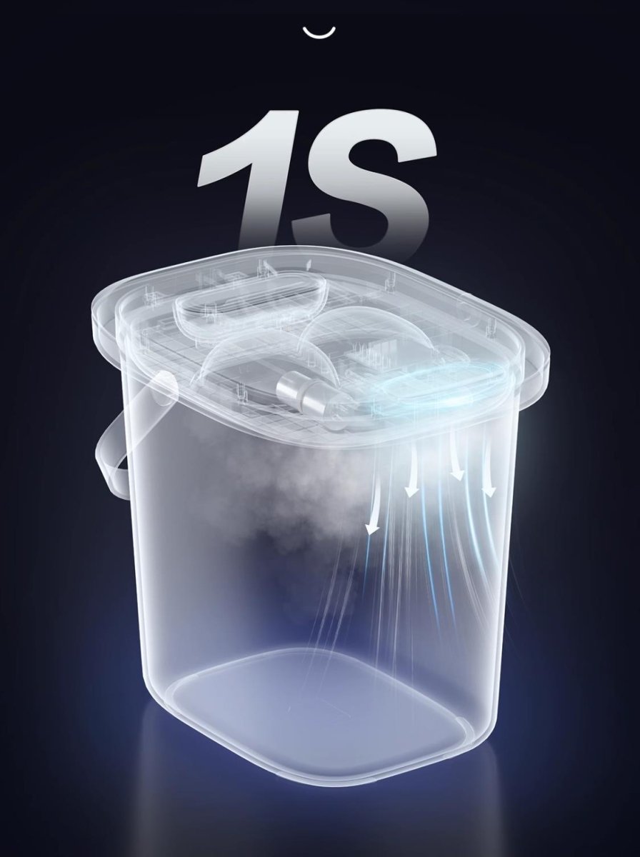 Smart Vacuum 13L Cream Pet Food Container